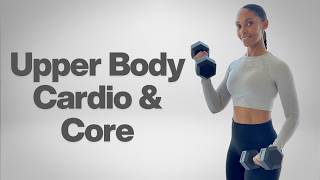 20 minute Abs, Arms, Back & Chest Dumbbell Workout for Upper Body 💪🏽