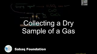 Collecting a Dry Sample of a Gas