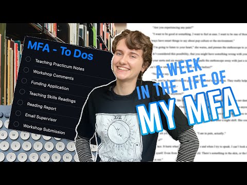 a week in my life as an MFA student 🖋️WRITING VLOG