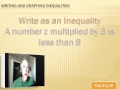 Graphing and Interpreting Inequalities