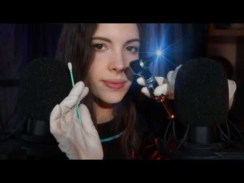 ASMR Close Whispering While Ear Cleaning