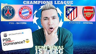 UEFA CHAMPIONS LEAGUE *SEMI FINAL* PREDICTIONS & TIPs | PSG vs BAYERN & ATLETICO vs ARSENAL