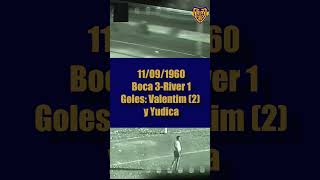 Boca 3-River 1 (1960) - Goles: Valentim (2) y Yudica