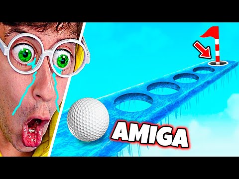 109% IMPOSIBLE ⛔🥶! (Hoyo TROLL vs AMIGA 😂⛳) - GOLF IT