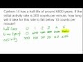 Half-Life Calculations and Concepts