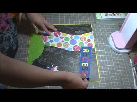 Cricut Lite Recess Scrapbook Layout, Episode 126