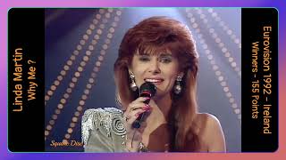 Linda Martin - Why Me? (Eurovision Winners 1992, Ireland) Original Stereo Live Broadcast (New)