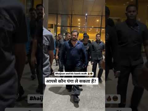 Salman Khan Mumbai Airport✈️#salmankhan #ddnhindi #ytshorts #music #mumbai #babasiddiqui #viralvideo