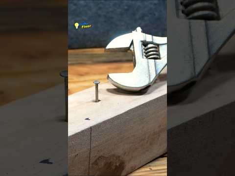 New smart tips and hacks with a nail and an adjustable wrench #shorts #diy #tips #tools