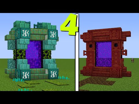 Minecraft: 4 Nether Portal Design Ideas