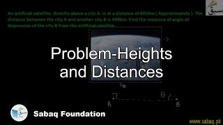 Problem-Heights and Distances