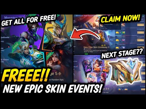 NEXT STAGE!! NEW FREE EPIC SKIN EVENTS & CLAIM CHIP ELITE SKIN TODAY! - MLBB