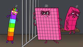 Octoblocks kept crying in prison - Numberblocks fanmade coloring story