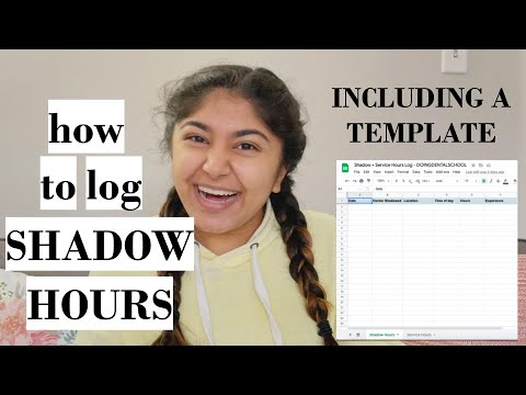 HOW to Log Shadow and Service Hours