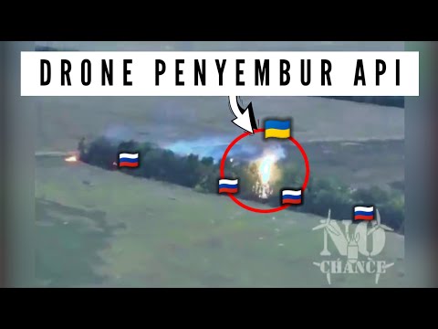 NGERI!! Drone Penyembur Api Mulai Beraksi Di Ukraina!!