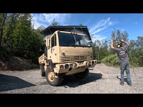 Remove excavator thumb, truck repairs, brush mowing