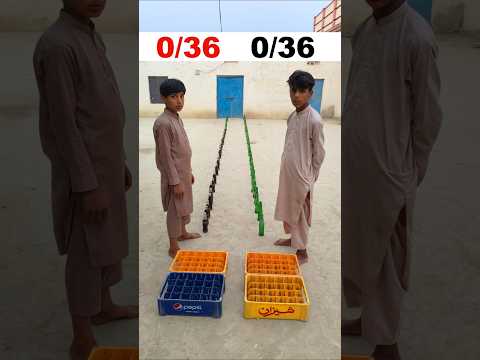 Unbelievable 72 Bottles ๐พ๐พ Game #challenge #amazing #shorts