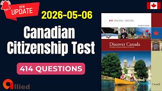 Canadian Citizenship Test Questions 2026 - 414 Questions (Updated 2026-05-06)