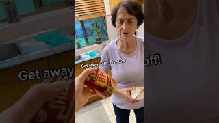 Giving Nonna tinned ravioli 😂