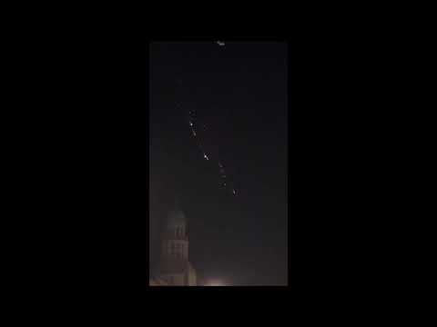 Video from an incident in Germany, Berlin. Meteorite? Elon Musk? Santa? WTF?