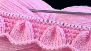 Scalloped Border Design For Ladies Cardigan Jacket and Sweater Design # 559