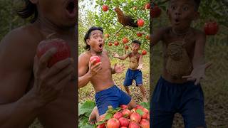 We Found This Fruit Growing Deep in the Jungle! 🍎 #Shorts