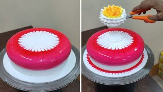 How To Make | 1kg Strwaberry Jelly Cake Design | Birthday Cake Design