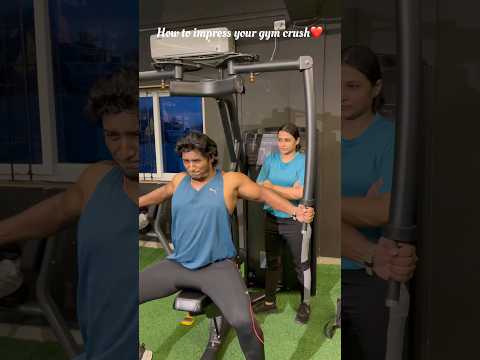 This is how you can lift when ur girl is there..🤫#minivlog #couplecomedy #gym #funny #trending