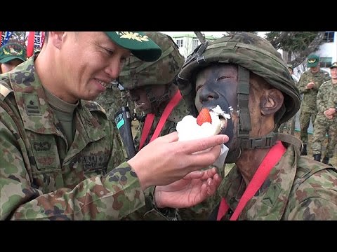 自衛隊の３カ月のレンジャー養成訓練終わる　福島