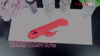 video Přirážecí vibrátor s vibračním králíčkem Orange County Cutie