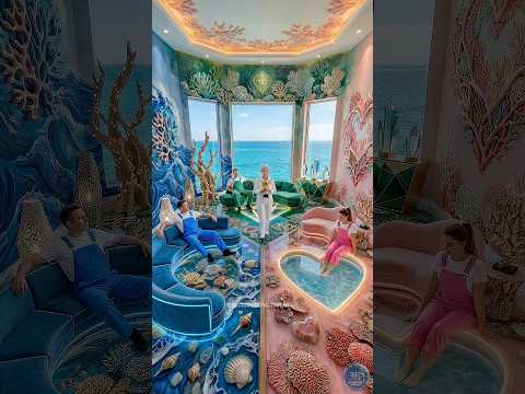 THIS TRIPLE FLOOR IS SO IMPRESSIVE ๐๐๐๐ฑAquarium, Heart & Diamond Epoxy Luxury Floor ๐๐๐#epoxy