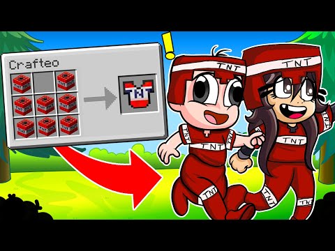 BEBE NOOB CREA UNA ARMADURA DE TNT EN MINECRAFT 😱😍 LAS ARMADURAS DE BEBE NOOB EN MINECRAFT