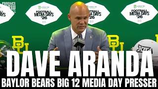 Dave Aranda Previews Baylor Bears 2026 Season, Expectations for DJ Lagway at Baylor