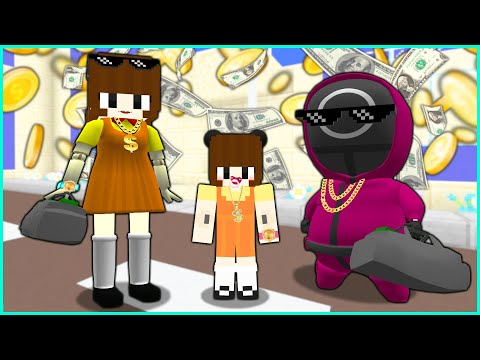 SQUİD GAME VE AİLESİ ZENGİN OLDU! 🤑 - Minecraft ZENGİN FAKİR HAYATI