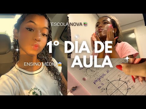 MEU PRIMEIRO DIA DE AULA NO SEGUNDO ANO EM 2025📚 (ensino médio) | VLOG | Bia Amaral