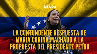 La contundente respuesta de María Corina Machado a la propuesta del presidente Petro