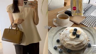 도쿄 브이로그 | 다시 출근 일상 | 시켜줘 편의점 VIP | 녹섭 블라우스 | 바나나 팬케이크 | 사과 떡볶이