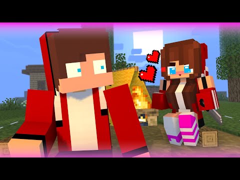 JJ and JJ Sister 99 Nights in the Forest Survival Island - Minecraft Animation JJ & Mikey