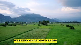 Beautiful Western Ghat Mountain Views From Nagercoil Town Station