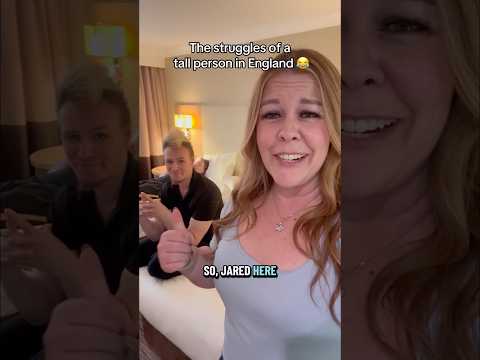 England is a rough place for tall people. 😅 #tallpeople #tallpeopleproblems #tallfriend #funny #uk