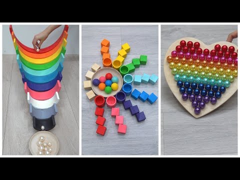 Oddly satisfying Reverse video. Colorful Relaxing Compilation. No talking, no music