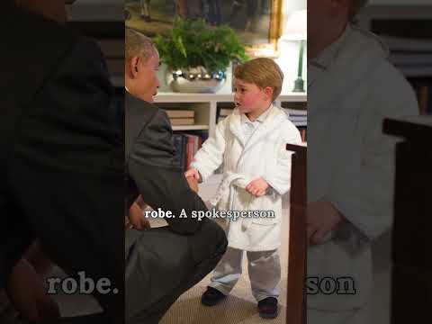 The Cute Moment Prince George Met Barack Obama #PrinceGeorge #BarackObama #royals
