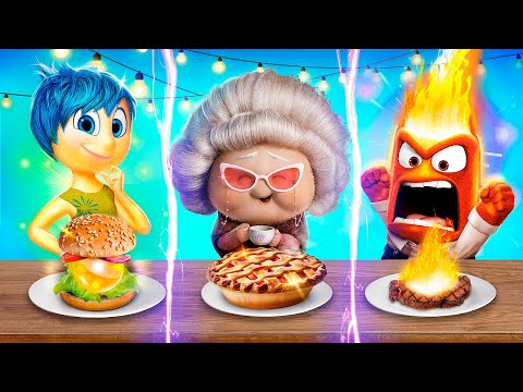 ¡Desafío de Cocina Intensamente 2! ¡Abuela VS Alegría VS Furia!