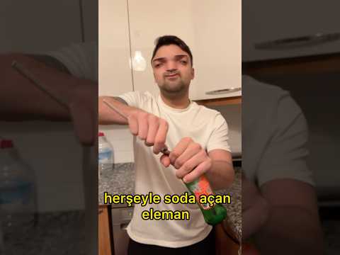 Soda şişesi açmak Avrupa/Türkiye #shorts