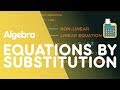 Substitution Method in Simultaneous Equations