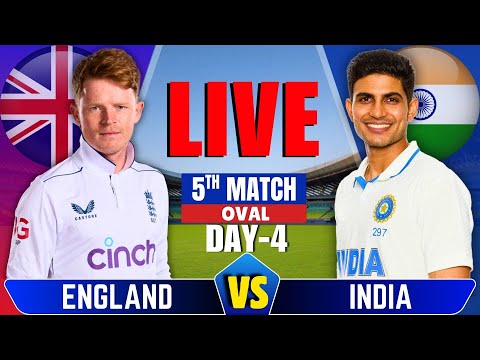 INDIA vs ENGLAND, Last Test 4th Day Live Commentary & Updates | IND vs ENG Live Match | Last Inng