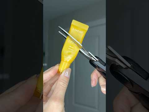 Cutting Laneige Lip Balm in Half ✂️. #laneige #lipbalm #shorts