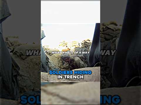 Soldiers Hiding In Trench