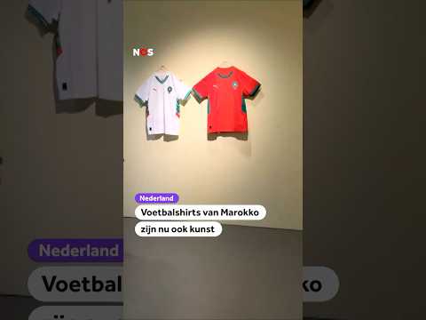 Voetbalshirts van Marokko zijn nu ook kunst