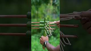 Powerful Bamboo Slingshot with New Fork#bamboo1 #art #toys